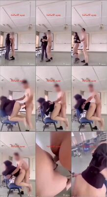 تسريب فاجر لدكتور جامعة وزميلته ف مدرج بعد ما الكل يمشى ويفشخها نيك والبت ملبن فشخ