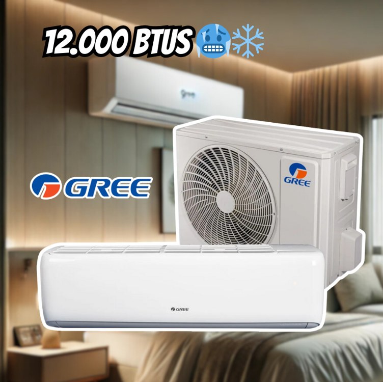 Ar-condicionado Split 12.000BTUs Gree Inverter Frio GWC12ATBXA-D6DNA1A