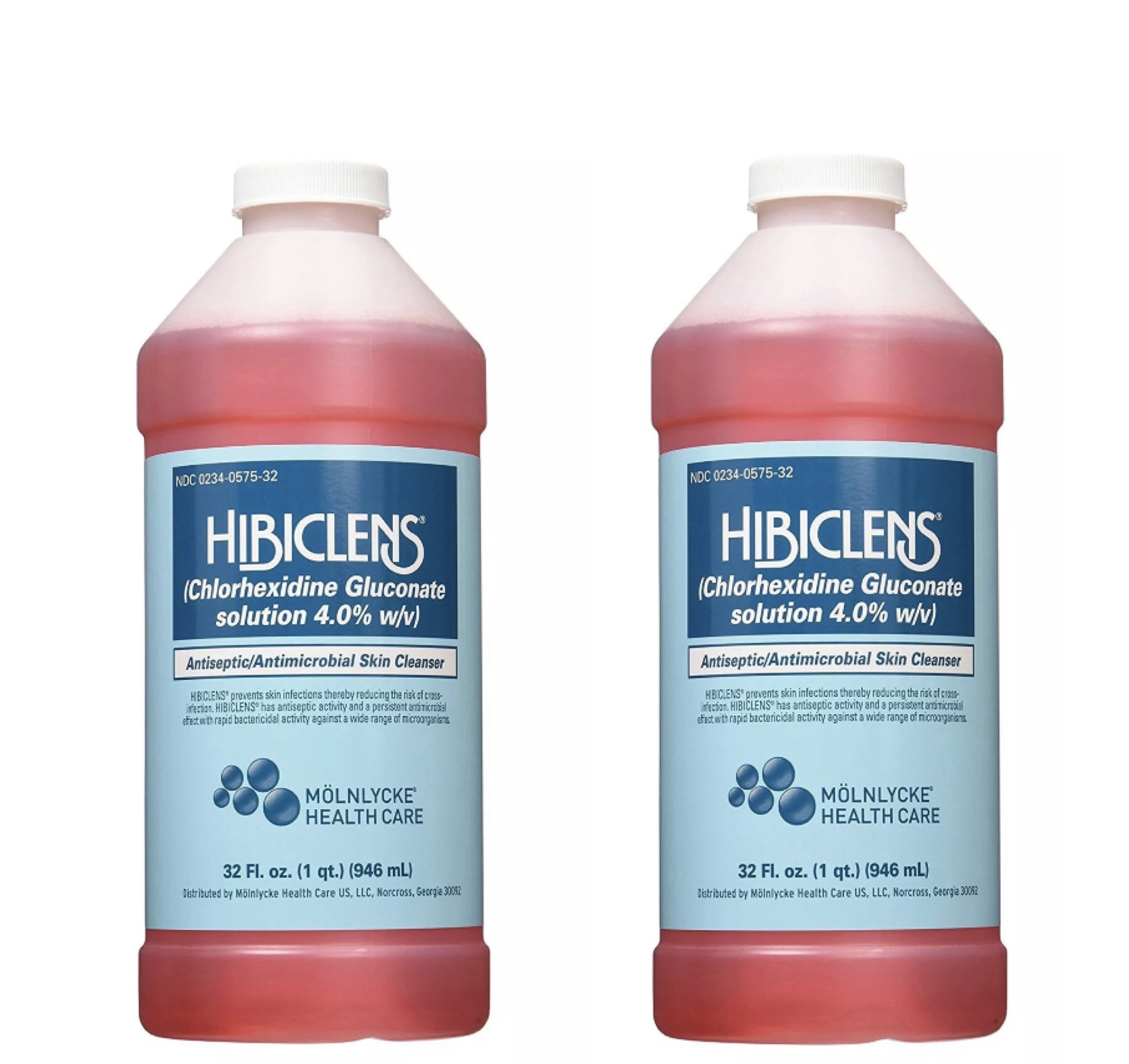 Pack of 2 HIBICLENS 32oz Surgical Scrub Skin Cleanser