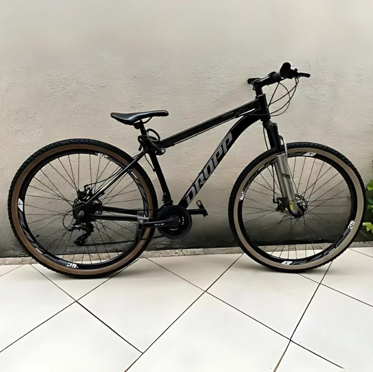 Bicicleta 29 Dropp SX EVO 21V Câmbio Shimano Freio a Disco Edição Limitada – 19-Preto+Cinza