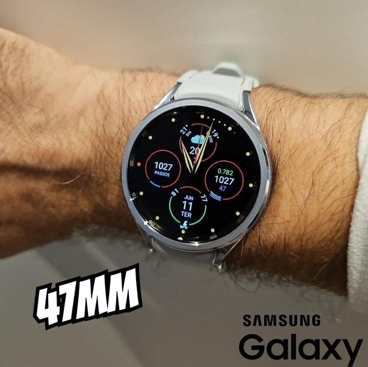 Samsung Smartwatch Galaxy Watch6 Classic LTE 47mm Tela Super AMOLED de 1.47″