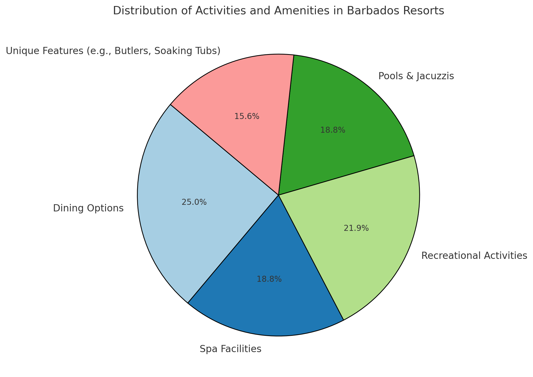 Pie Chart - Activities