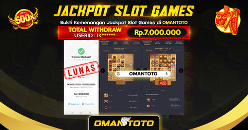 OMANTOTO JACKPOT SLOT GAMES Rp 7.000.000,-