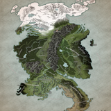 Map of Etharis with scale