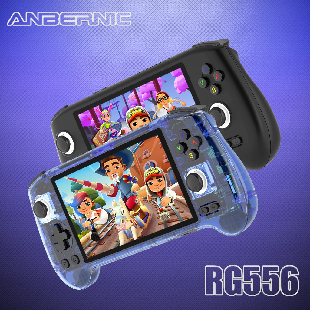 ANBERNIC RG556 Console De Jogo Portátil 5.48 Polegadas Tela AMOLED Android 13 Player De 1080 * 1920 Resolução 8GB LPDDR4X 128G UFS2.2