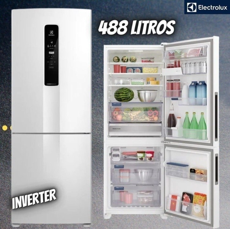 Geladeira Electrolux Frost Free Inverter 488l Experience Fre Cor Branco