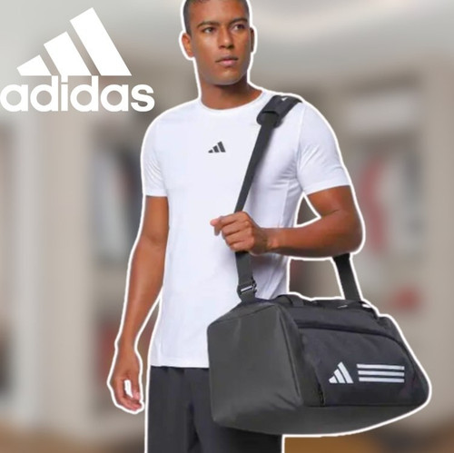 Mala Adidas Duffle Treino Pequena – Preto+Branco