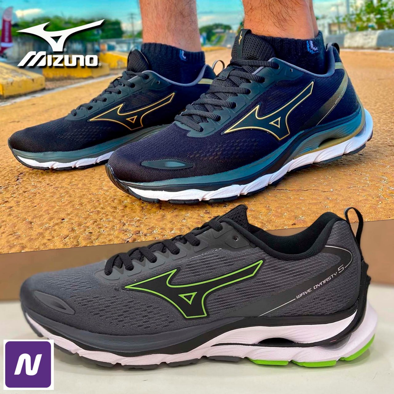 Tênis Mizuno Wave Dynasty 5 Masculino