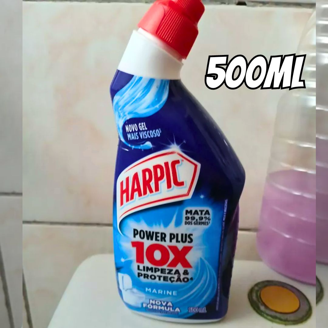 Desinfetante Sanitário Líquido Harpic Power Plus Marine 500ml