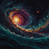 Leonardo Lightning XL Space the cosmos star clouds galaxyes an 1