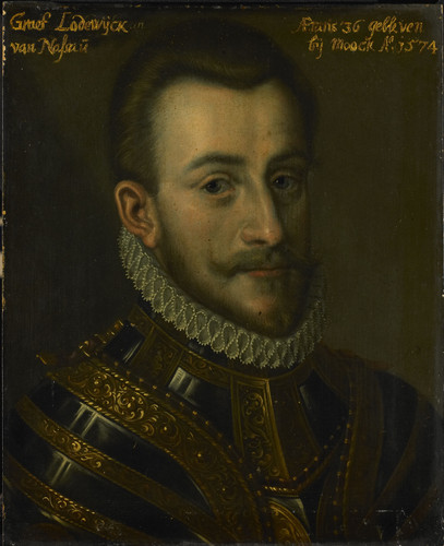 Unknown Портрет Lodewijk (1538 74), графа Нассау, 1633, 29,6 cm x 24 cm, Дерево, масло