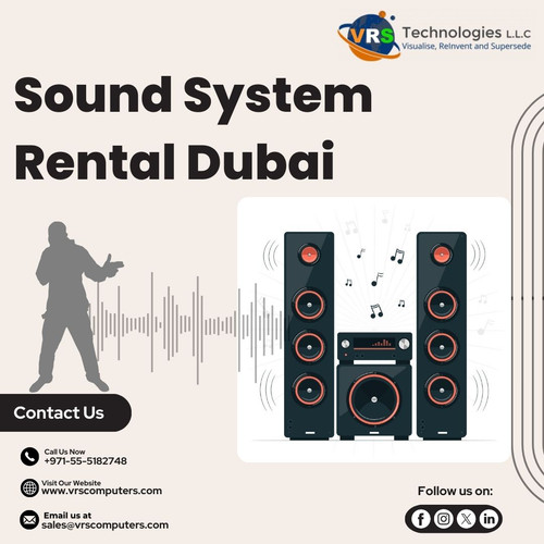 At VRS Technologies LLC, we provide superior Sound System Rentals in Dubai for concerts. Our services include high-quality speakers and equipment, backed by our expert support team. For unbeatable sound quality, reach out to us at +971-55-5182748.

Visit: https://www.vrscomputers.com/computer-rentals/sound-system-rental-in-dubai/