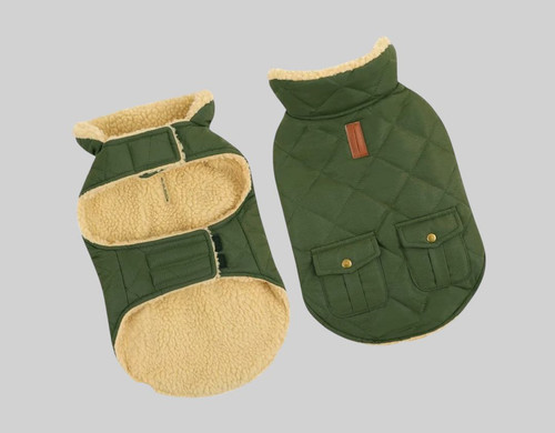 Водоустойчиво палто за куче, топло зимно палто, размер L.jpg