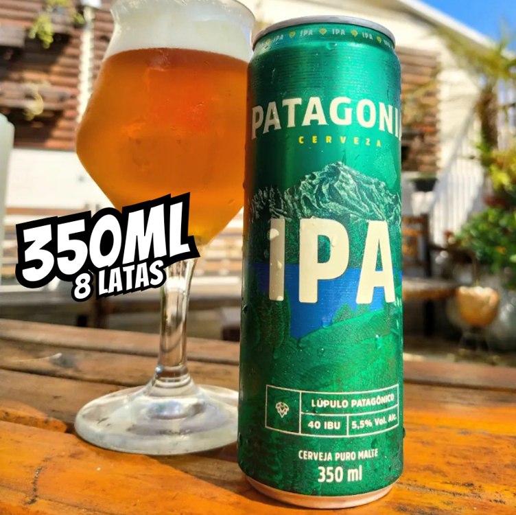 Pack de Patagonia IPA Lata 350ML, 8 Unidades