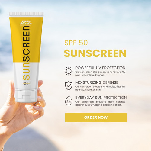 SSCPL Herbals Sunscreen SPF 50 provides high-level UV protection, guarding your skin against the sun's harmful rays while keeping it nourished and hydrated. Whether for a sunny day out or everyday wear, this sunscreen keeps your skin safe and radiant. Shop now at www.sscplherbals.com and protect your skin from the sun today!