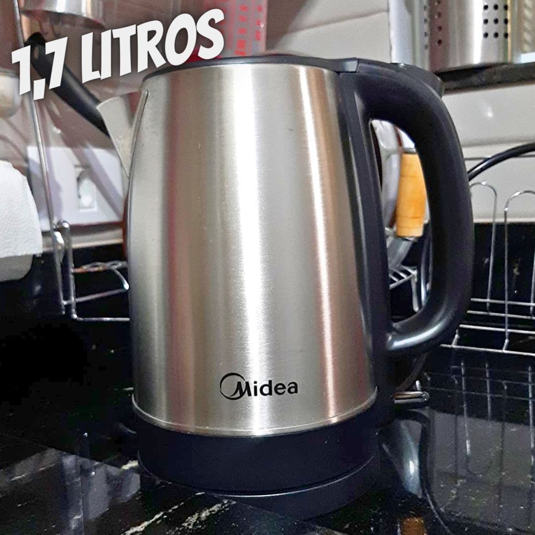 Chaleira Elétrica Inox Midea 1,7 Litros, 110 Volts/60Hz