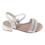 sandalia paris branco holografico 6