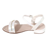 sandalia paris branco holografico 10