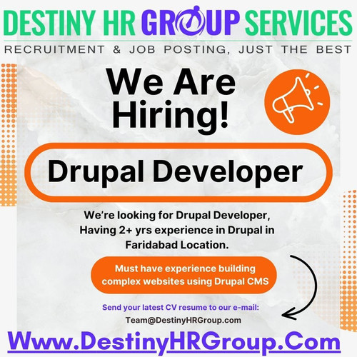 Jobs for Drupal Developer in Faridabad.1