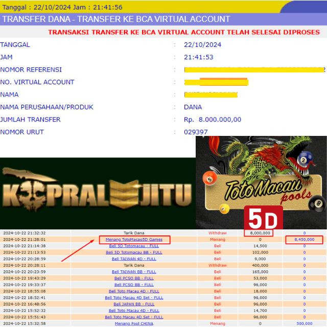 SELAMAT KEPADA ID XXXX JACKPOT TOTOMACAU 5D GAMES DI WEB KOPRALJITU