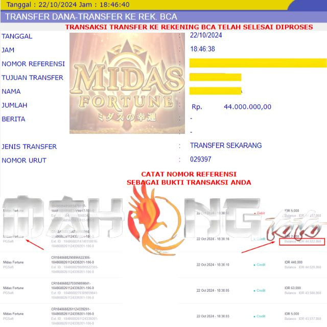 SELAMAT KEPADA ID XXXX JACKPOT PERMAINAN Midas Fortune Slot - PG Soft DI WEB MAHONGTOTO