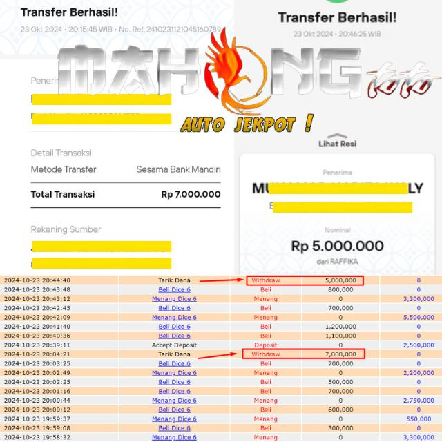 SELAMAT KEPADA ID XXXX JACKPOT PERMAINAN Live Mega Sic Bo -DICE 6  - Pragmatic Play DI WEB MAHONGTOTO
