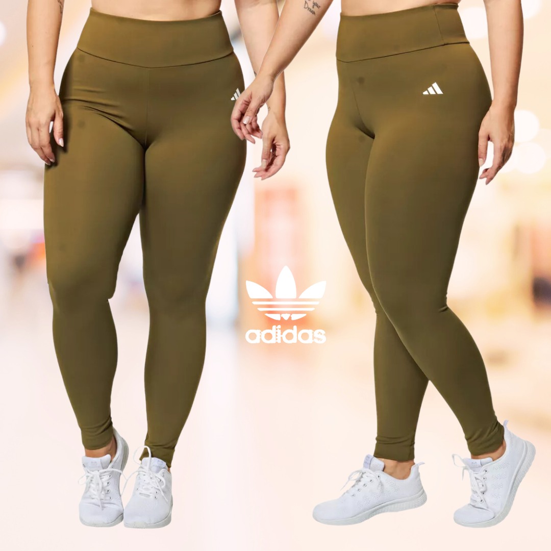 Calça Legging adidas Basic Leg W Feminino Média Com Bolsos