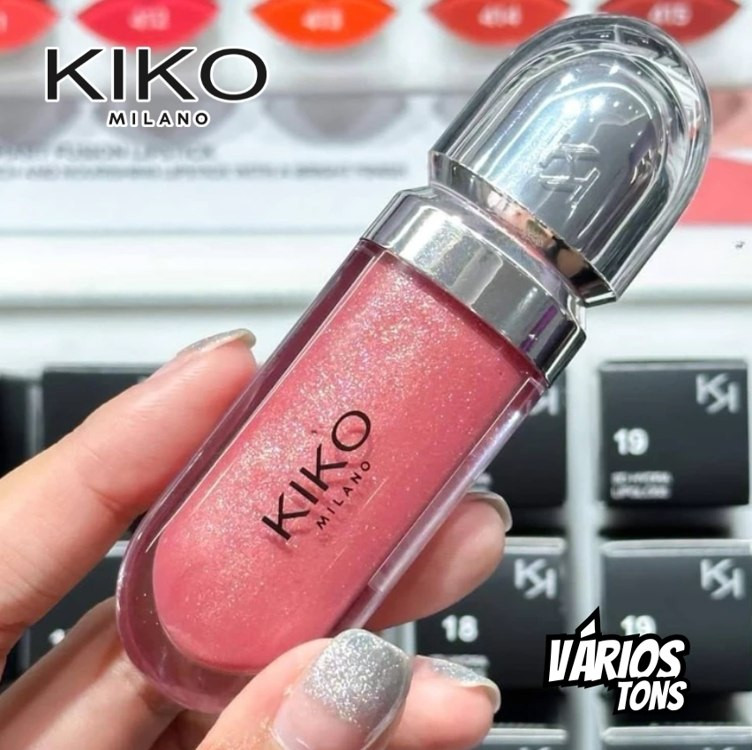 KIKO MILANO, 3D Hydra Lipgloss, Gloss Hidratante Com Efeito 3D, Cor 20 Chestnut