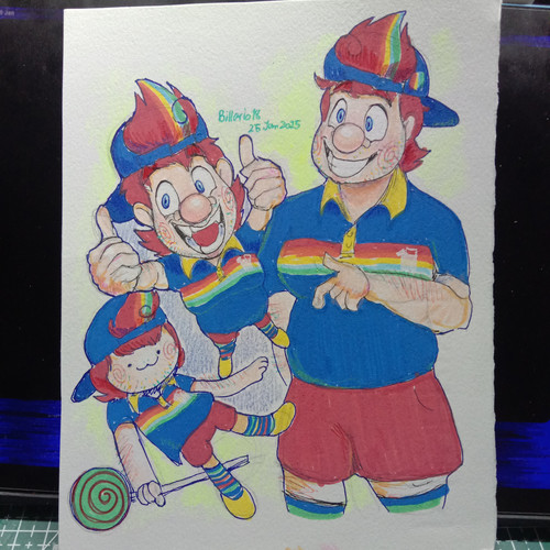 Trickster!Bill Newton aka SourBill redrawn in paper 2025 uncropped