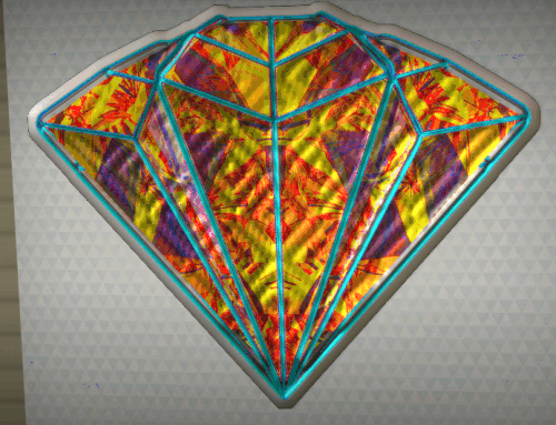 3D Amber Diamond.gif