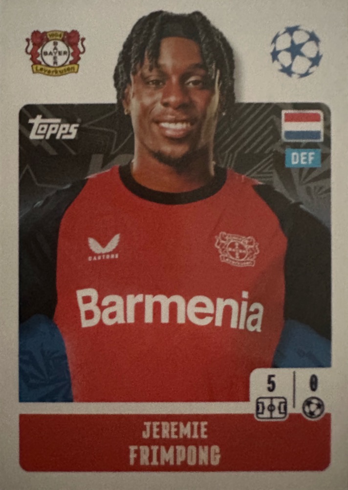 Champions League 2024/25 Topps Mancolista - Scegli figurina da 101 a 200 - Picture 5 of 101