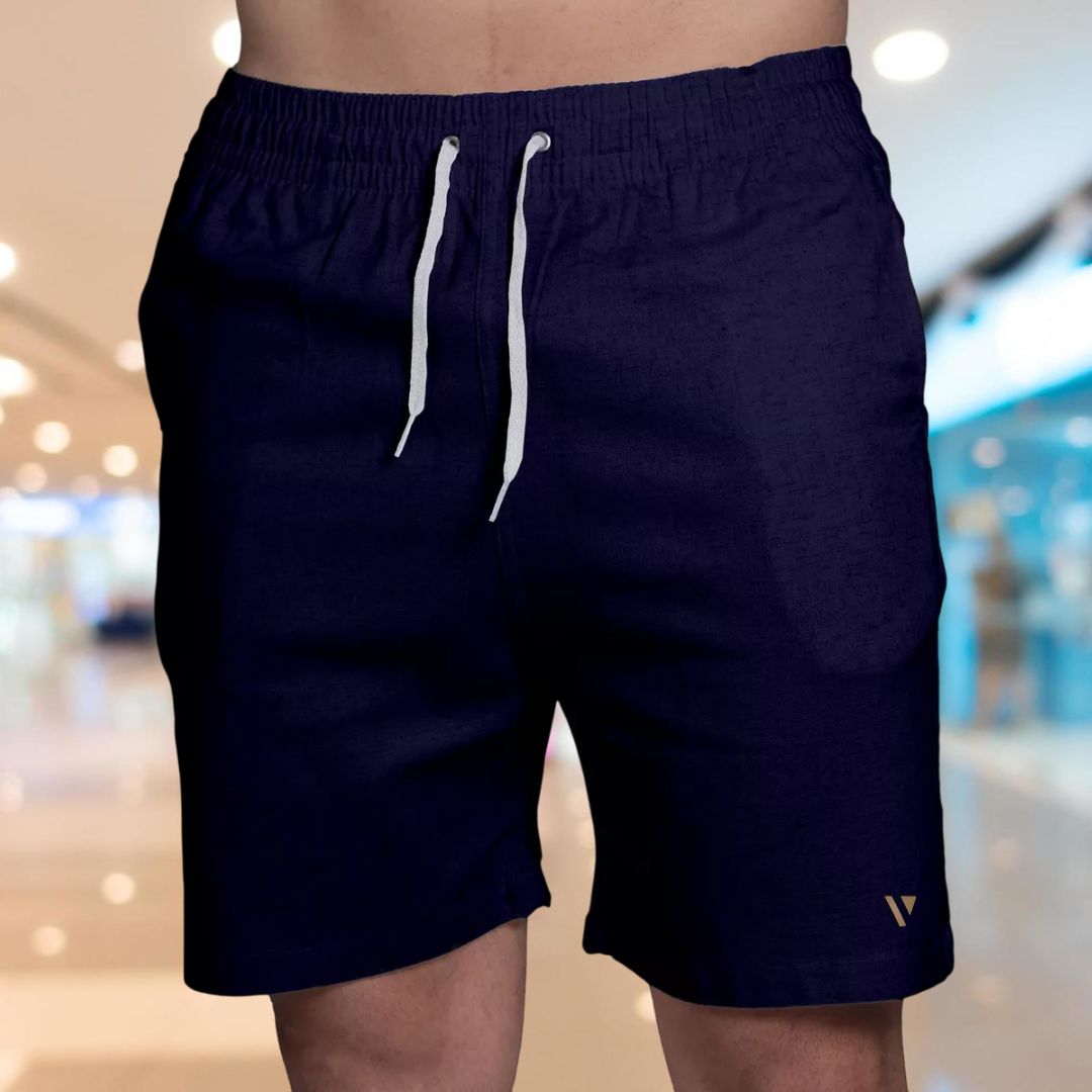 Short Bermuda Praia Linho Mauricinho Masculino Verão Voker