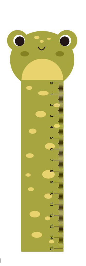 Vector cute measuring ruler set. School rulers with kawaii animals. Panda, frog and giraffe smiling .jpg