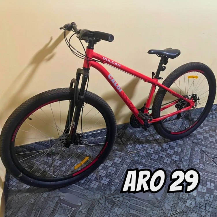 Bicicleta Aro 29 Caloi Vulcan de Alumínio – Freio a Disco 21 Marchas