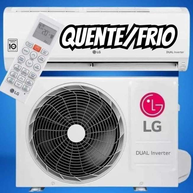 Ar Condicionado Hi Wall LG Dual Inverter Voice 9.000 Btus Quente e Frio 220v R-32