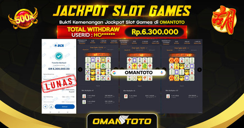 OMANTOTO JACKPOT SLOT GAMES Rp 6.300.000,-