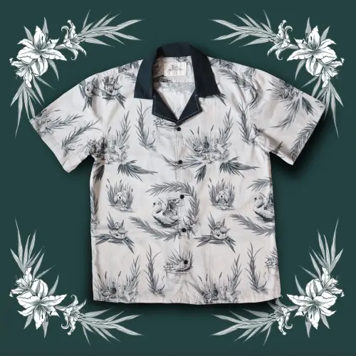 Bowling Shirt Ugly Duckling Toile BW.webp