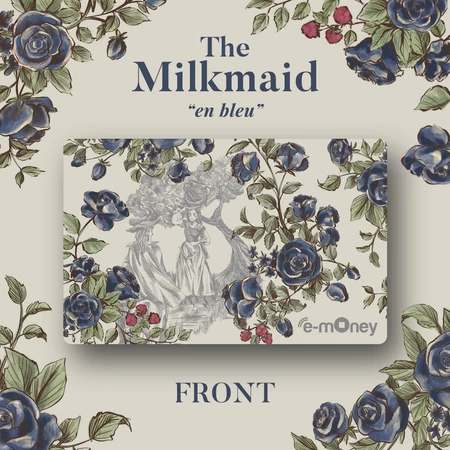 Kartu E Money The Milkmaid en Bleu.webp