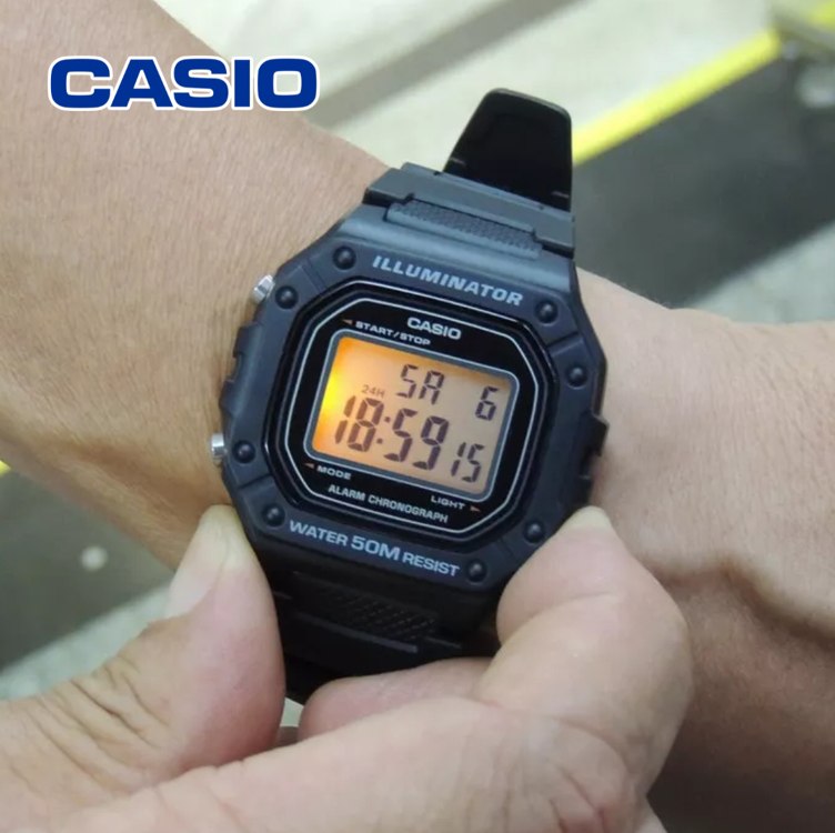 Relógio De Pulso Casio Youth W-218H Negro