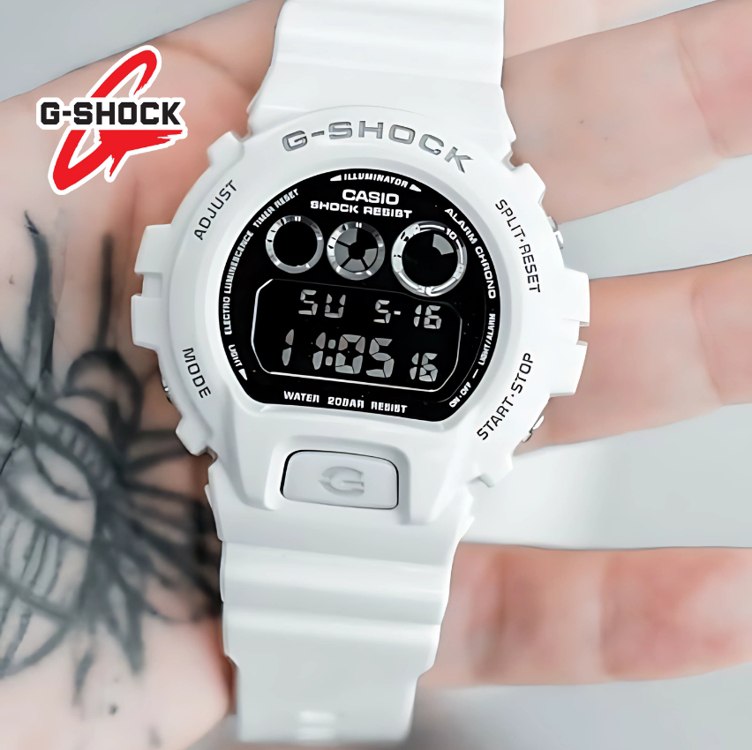 Relógio Casio G-shock Masculino Branco – Dw-6900nb-7dr