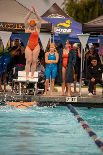swimmeet competition243 The Ventura College Pirates Swim & Dive team 2024 Western State Conference C