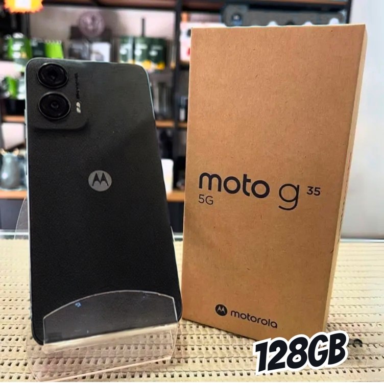 Smartphone Moto G35 5g 128gb – Grafite – Vegan Leather