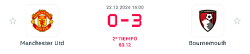 Screenshot 2024 12 22 at 16 33 39 MUN 0 3 BOU Manchester Utd Bournemouth Resumen