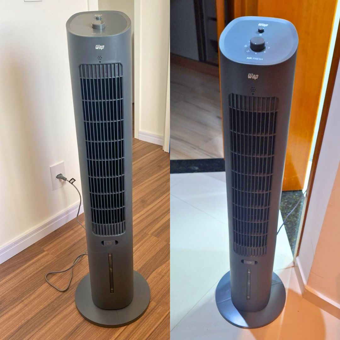 WAP Climatizador de Ar AIR FRESH 4 em 1, com Reservatório para Essência e 3 Níveis de Velocidades, Baixo Ruído, 90W