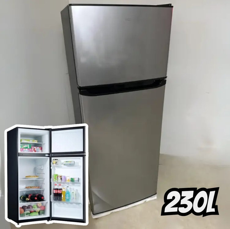 Geladeira Refrigerador HQ Defrost 230 Litros Preto/Inox HQ-230RDF 127V