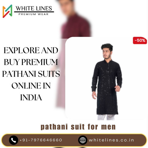 Buy Pathani Suits Online in India Collection at Whitelines (2).jpg