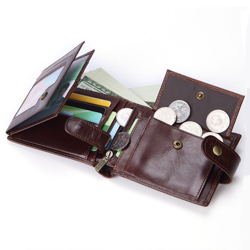 portofel de barbati pentru barbati portmoneu de piele naturala handmade lucrat manual cadou