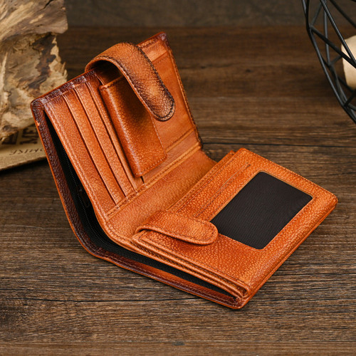 portofel de barbati pentru barbati portmoneu de piele naturala handmade lucrat manual cadou
