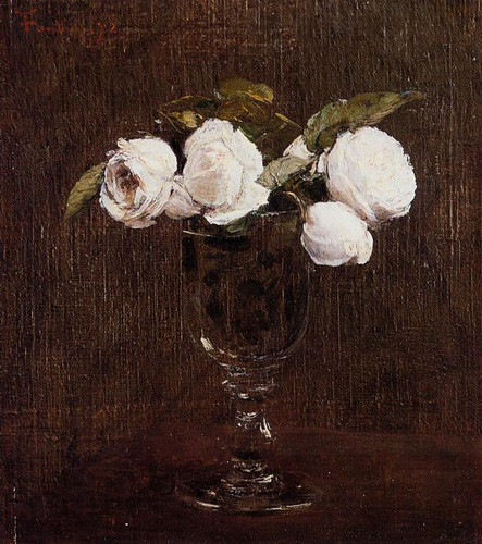Fantin Latour Henri Vase of Roses