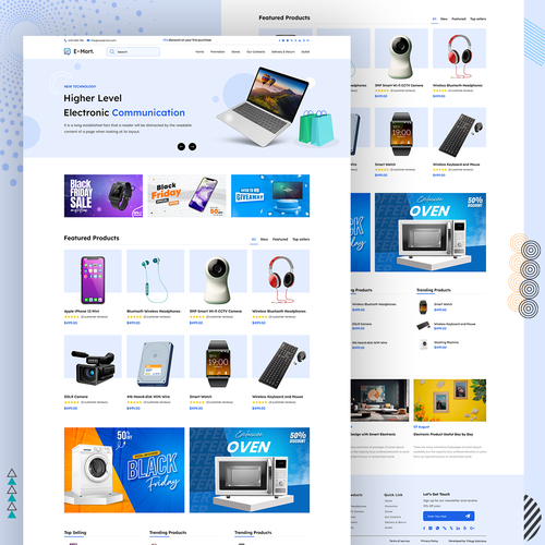 Electronic Products Website Landing Page.png